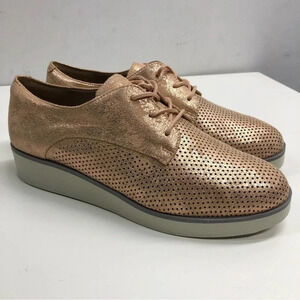 New Softwalk Willis Derby Oxford in Rose Gold Size 7W